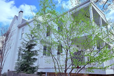 1926 color stucco house in Washington, DC
