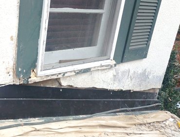 S shaped flashing is put on over the roof flange
