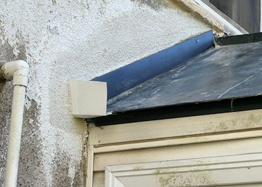New counter flashing and a kickout flashing.