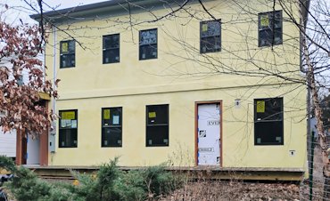 Front of the house in Takoma Park, Maryland.