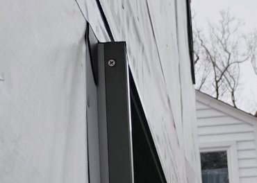 Flashing on the windows was put on backwards.