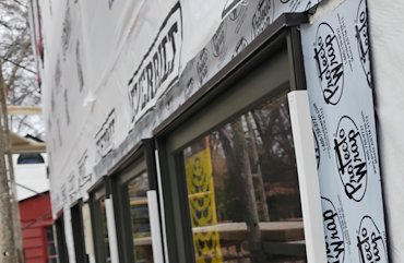 flashing over the windows.