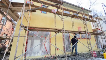 Finished wall in Takoma Park, Maryland.