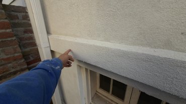 The band is solid cement mortar.