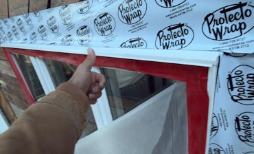 We finished the repairs with no styrofoam, but cement mortar and a synthetic finish.