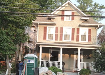 We replaced the stucco on the front of this house in 2001