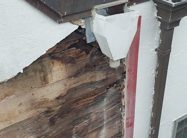 scupper and collector head were leaking in Washington, DC