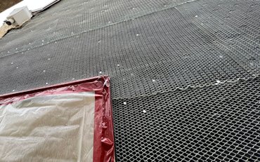2 layers of tar paper and metal lath
