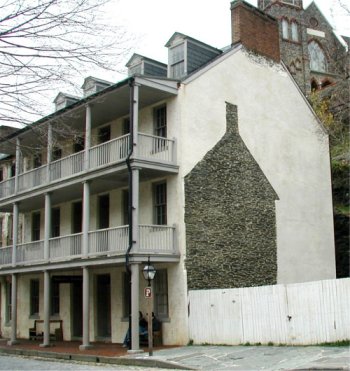 Stucco and plaster at the Industrial museum
in Harper's Ferry, West Virginia.