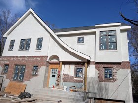 Color cement stucco finish in Arlington, Virginia