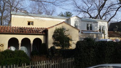 Spanish texture on an addition in in Washington, DC