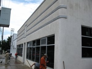 Plaster Moldings are run in place in a Historic restoration in Washington, DC