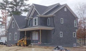 New House in Reedville, Virginia. Color is from EXPO stucco.