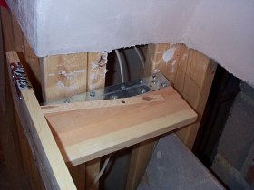 Mold for the arch. Note we ran both the inside and outside corners.