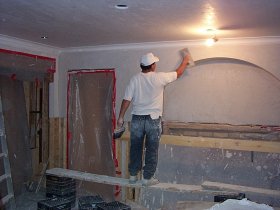 front wall and back wall
are white coated