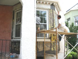 new lath and stucco