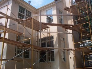 Back of house showing finished color