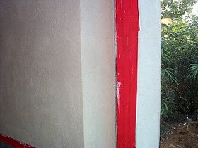 Inside of
              the chimney was stuccoed