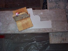 Mold template is made from cardboard printout