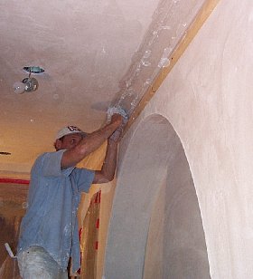 Moulding is filled and several passes are made