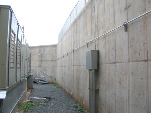 Dismal looking cast concrete awaiting stucco