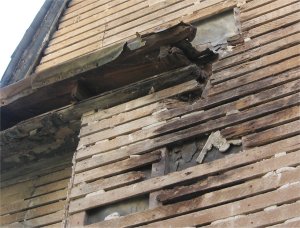 The only rot on the original house