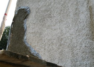 patching pebble dash stucco