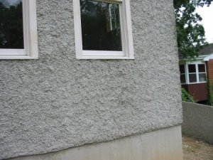 Finished wall shows an exact match