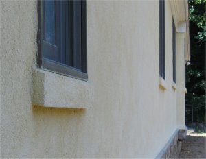 New color stucco custom home in Vienna, Virginia