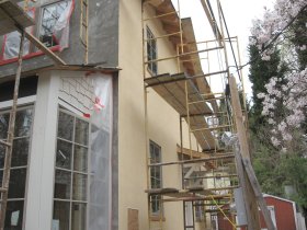 Finish coat is REAL
                portland cement and REAL sand