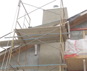 Chimney is finished first