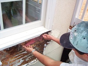 EIFS
              replaced with stucco