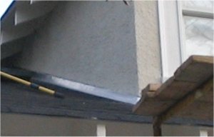 Counter flashing we put on the dormers