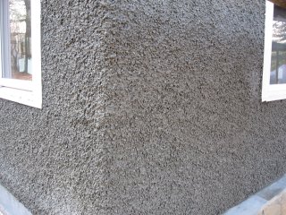 pebble dash stucco finish in Bethesda, Maryland