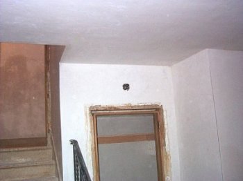 Finished plaster foyer