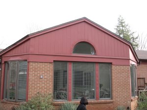 Arched window opening