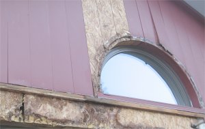 aluminum siding was put on backwards