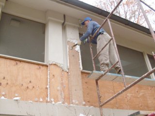 EIFS garbage is easily torn off