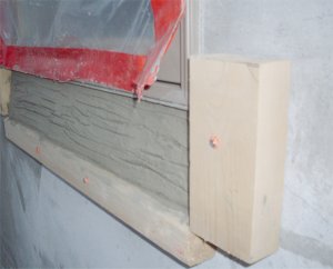 Stucco sills