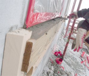 REAL Stucco sills. No EIFS garbage