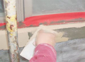Color is put on sills