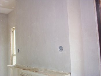 plaster fire place