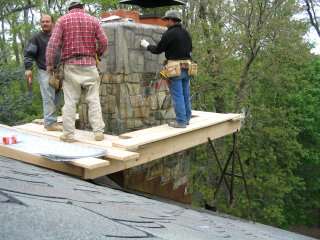 Stucco chimneys