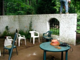 spanish-style courtyard