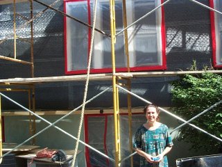 metal lath applied over tarpaper
