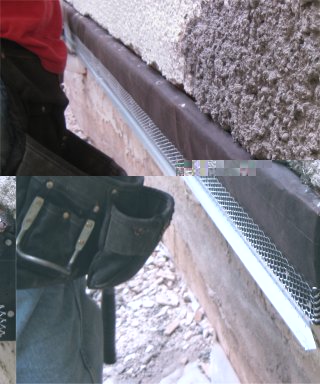 Stucco Band  showing drip edge