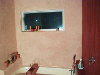 Stucco shower