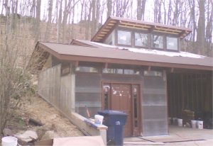 Part framing and part concrete addition