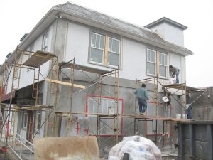 Stucco installation