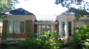 Traditional stucco addition